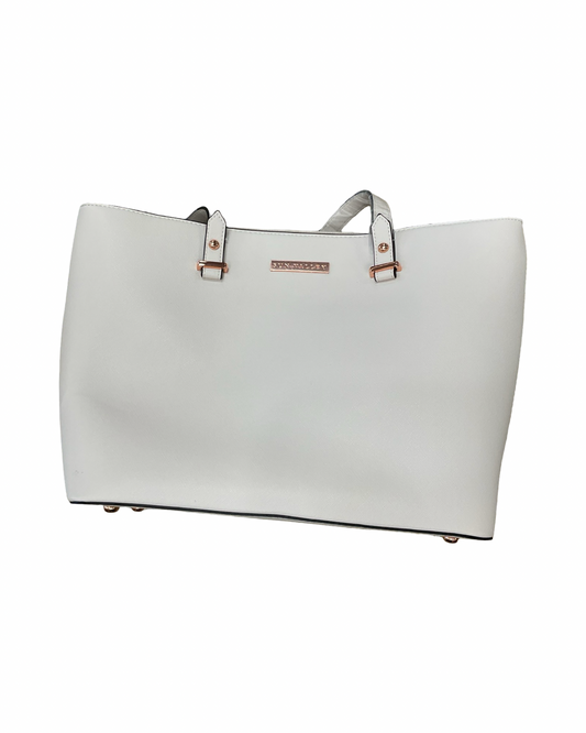 Handbag By Clothes Mentor In Cream, Size:Large
