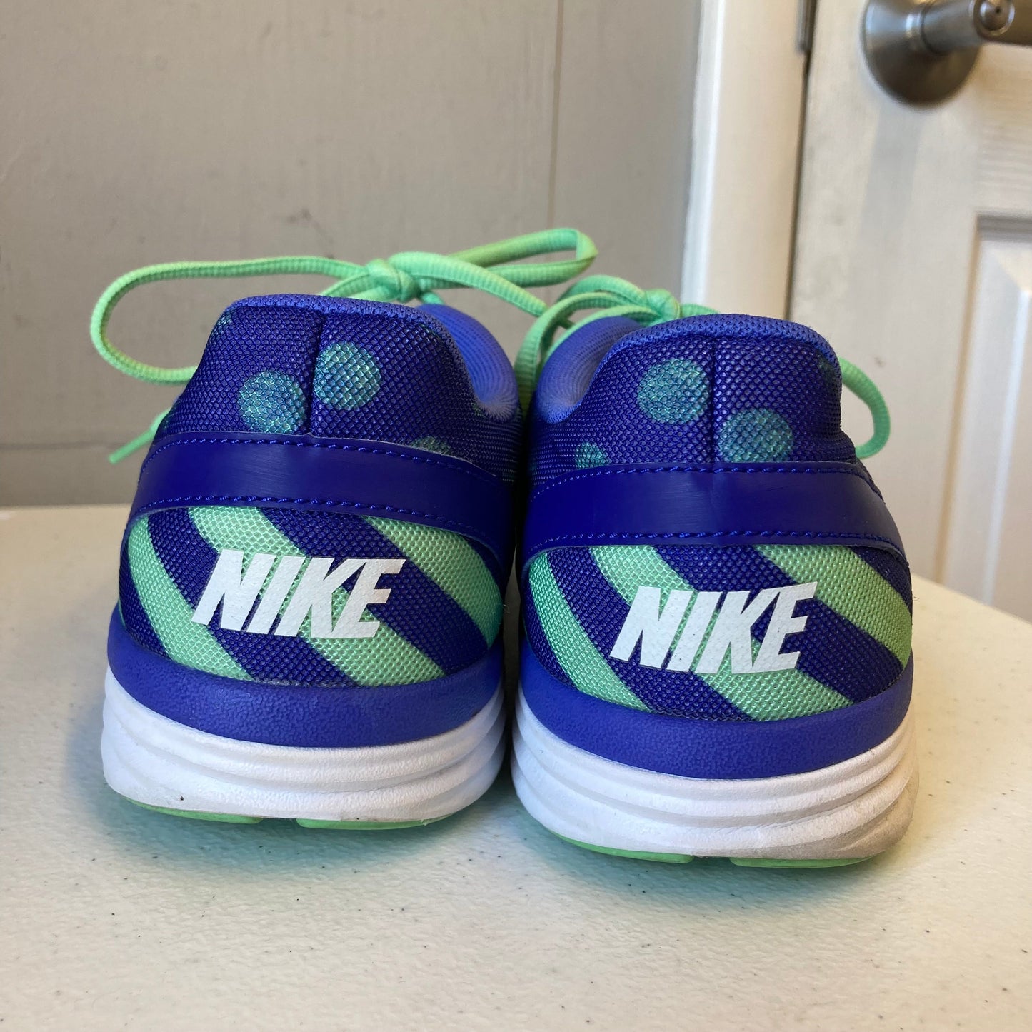 Shoes Athletic By Nike In Blue & Green, Size:11.5