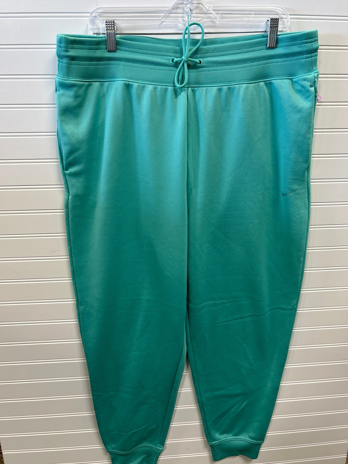 Athletic Pants By Nike Apparel In Aqua, Size:Xl