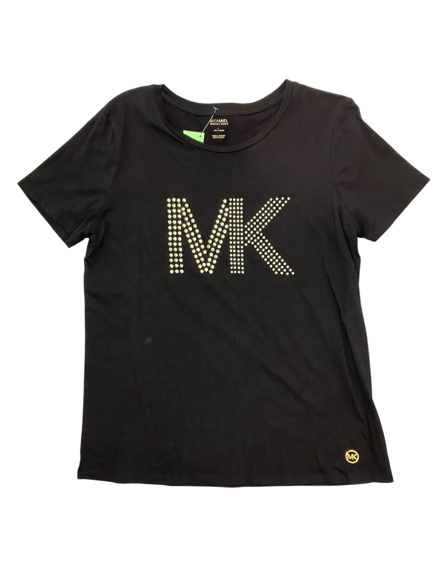 Top Ss By Michael By Michael Kors In Black, Size:L