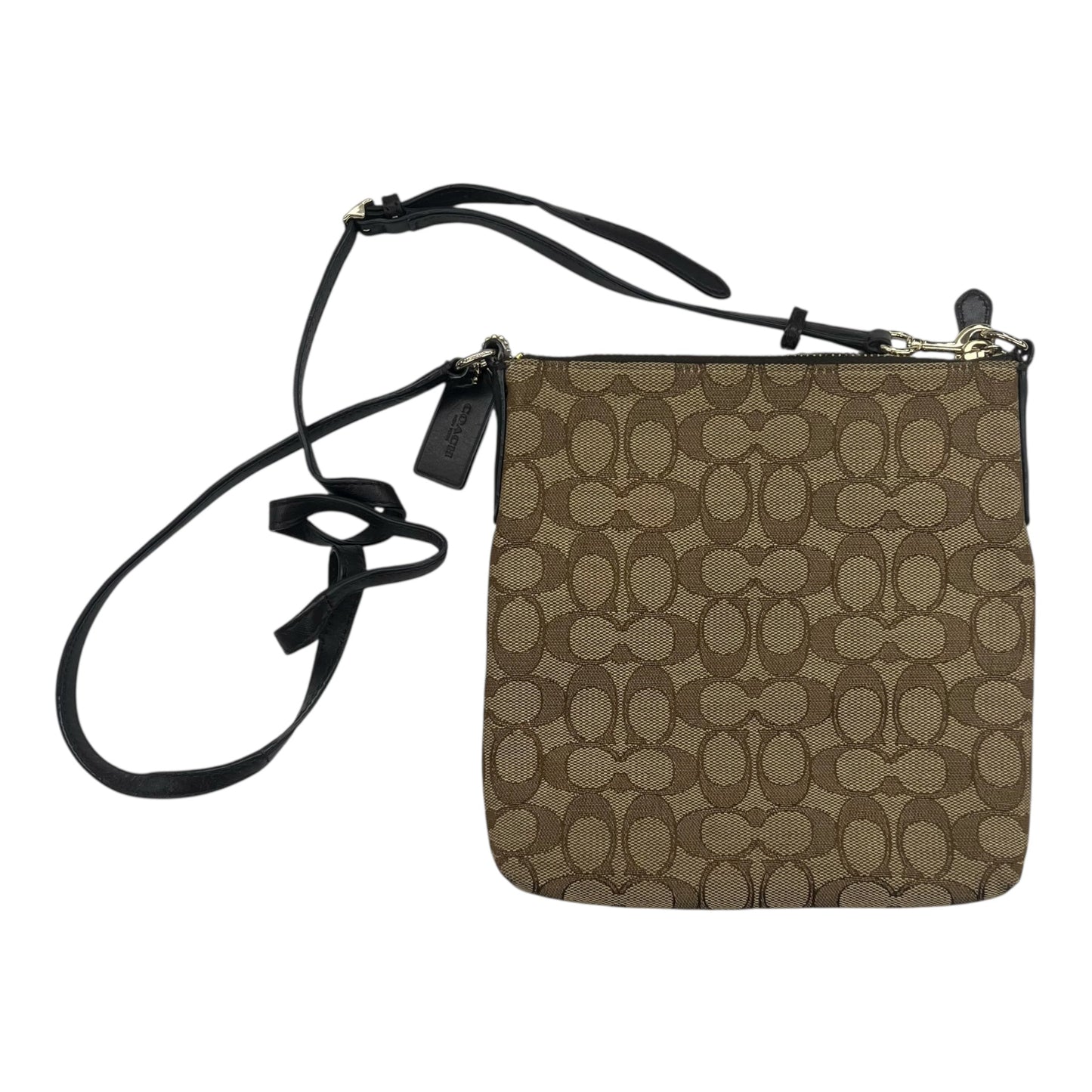 Crossbody Designer By Coach In Brown, Size:Small