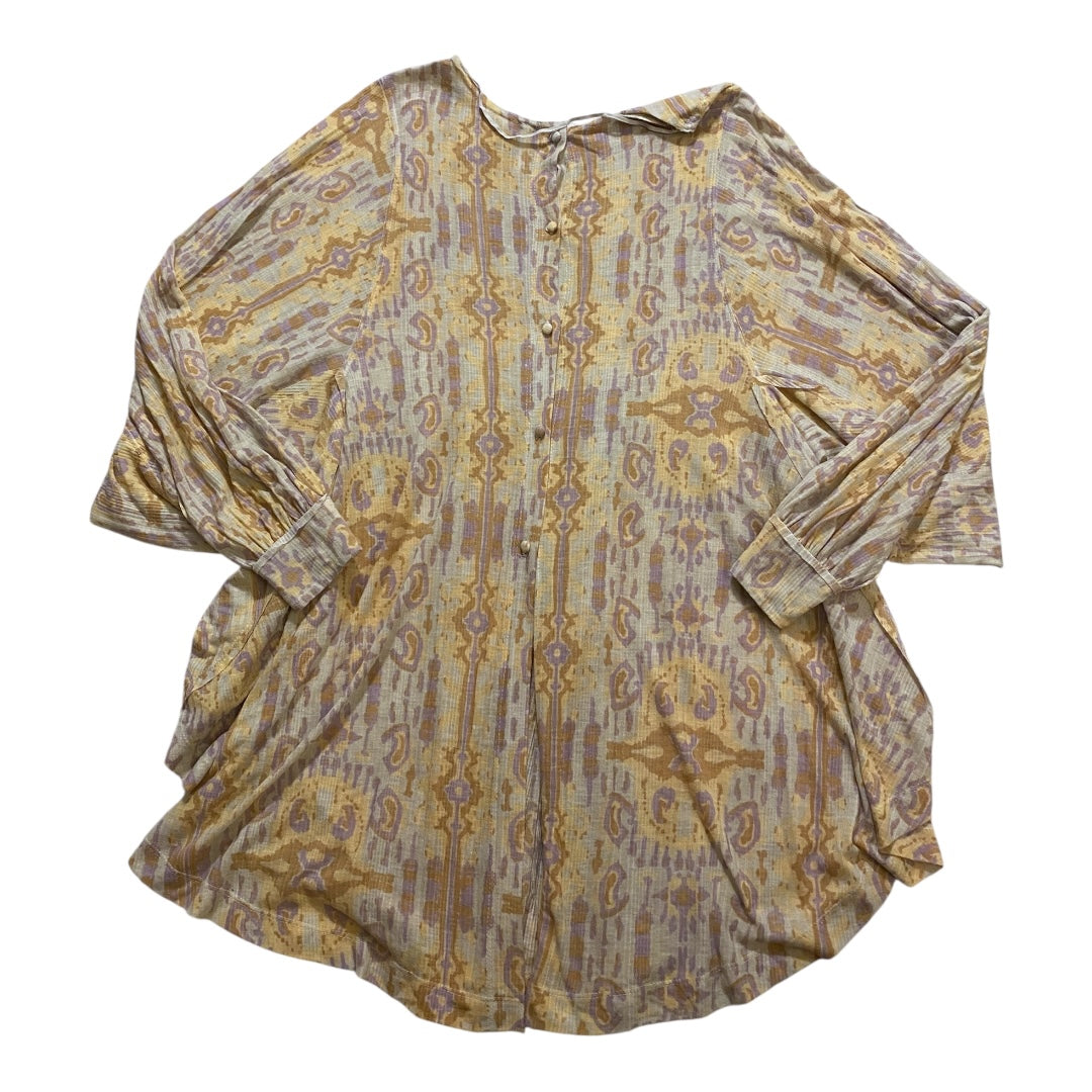 Tunic Ls By Free People In Yellow, Size:S