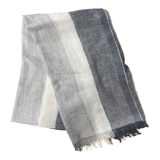 Scarf Long  In Grey & White
