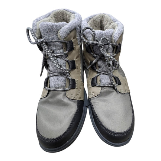 Boots Designer By Sorel In Green & Grey, Size:8
