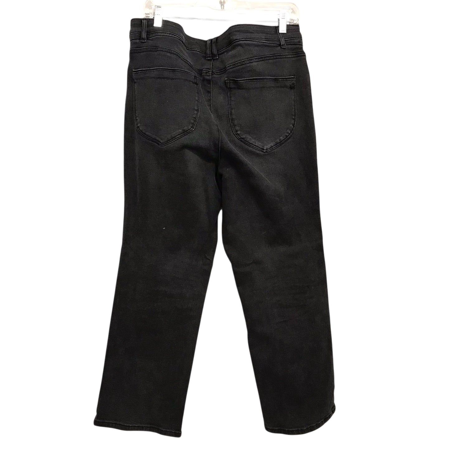 Jeans Flared By Democracy In Black Denim, Size:16