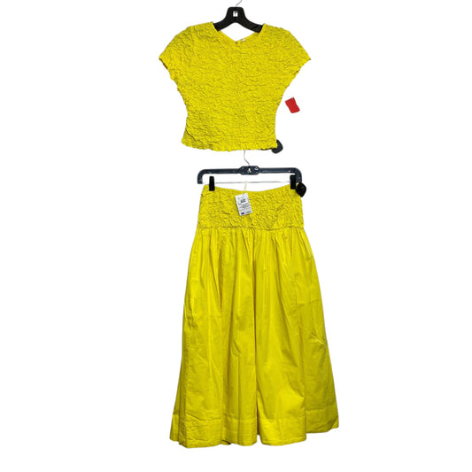 Skirt Set 2Pc By Free People In Yellow, Size:Xs