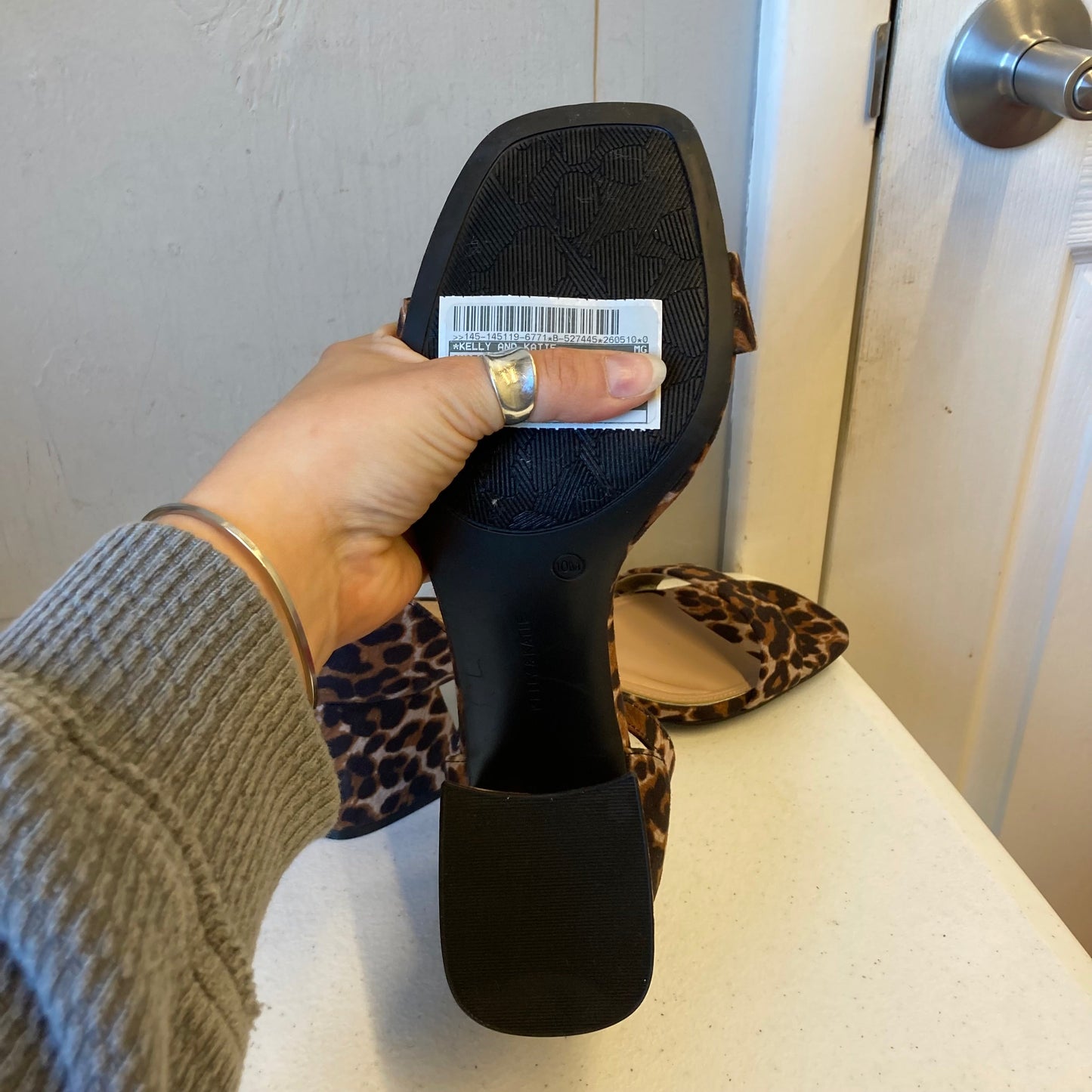 Shoes Heels Block By Kelly And Katie In Animal Print, Size:10
