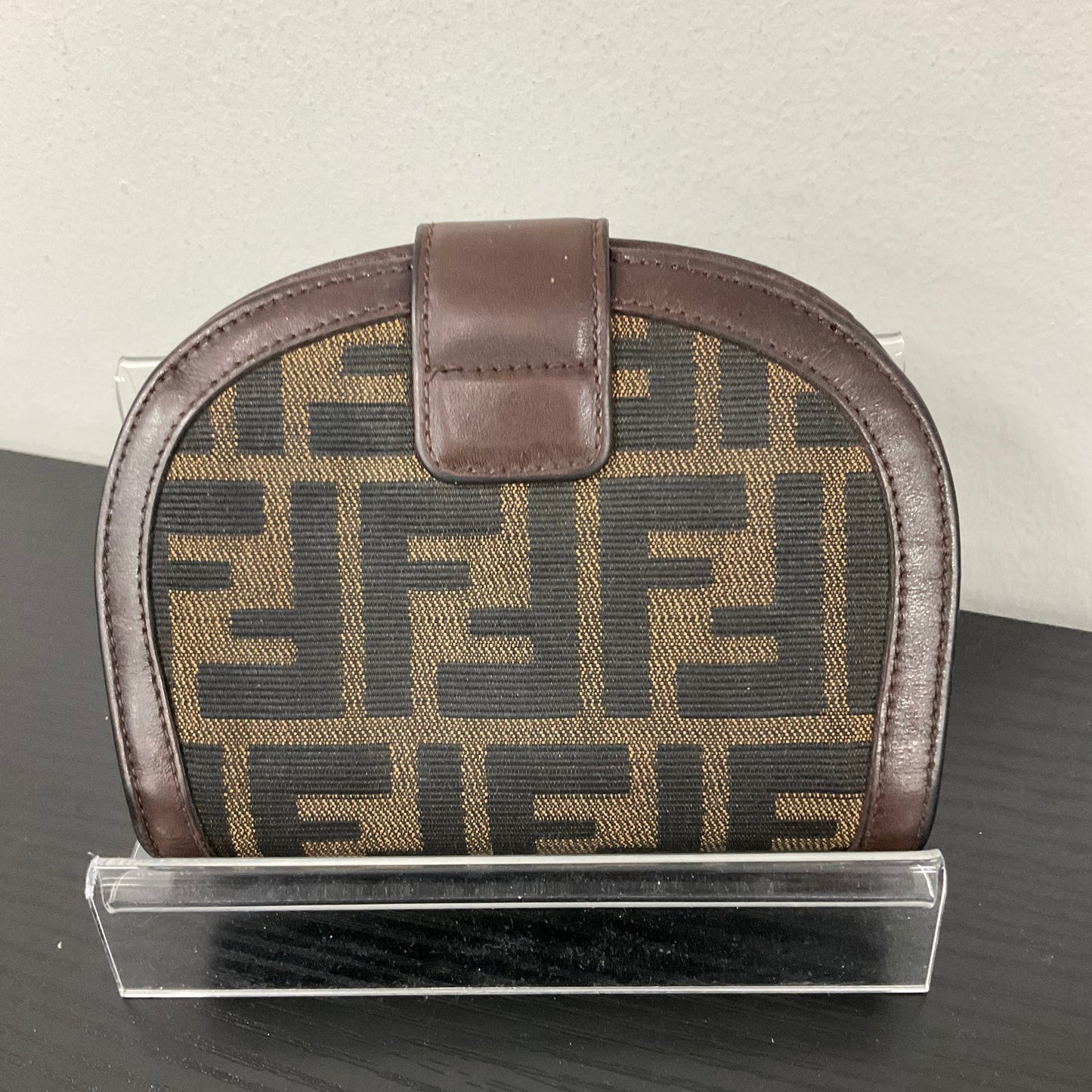 Coin Purse Luxury Designer By Fendi In Brown, Size:Small