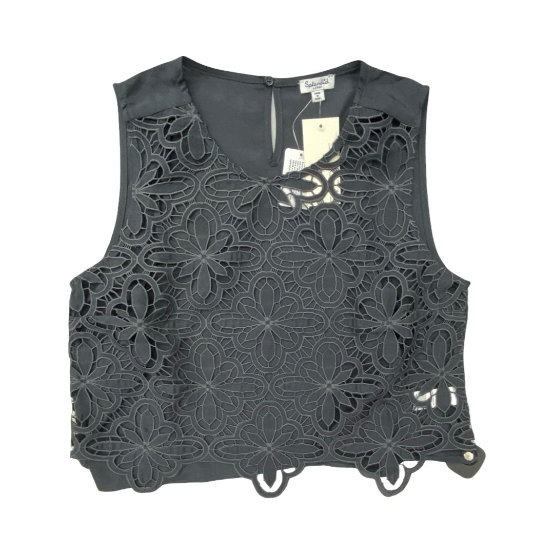 Top Sleeveless By Splendid In Taupe, Size:L