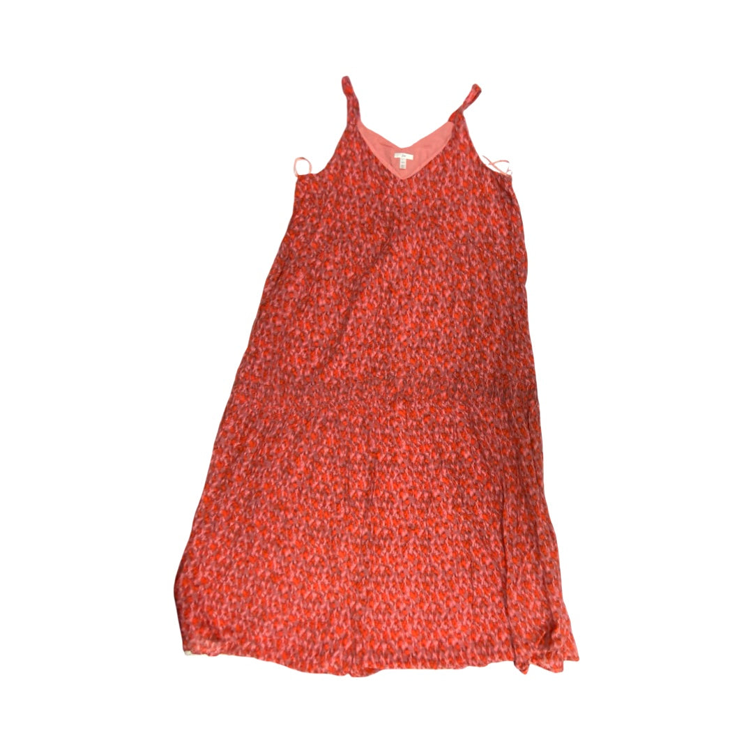 Dress Casual Maxi By Joie In Pink & Red, Size:M