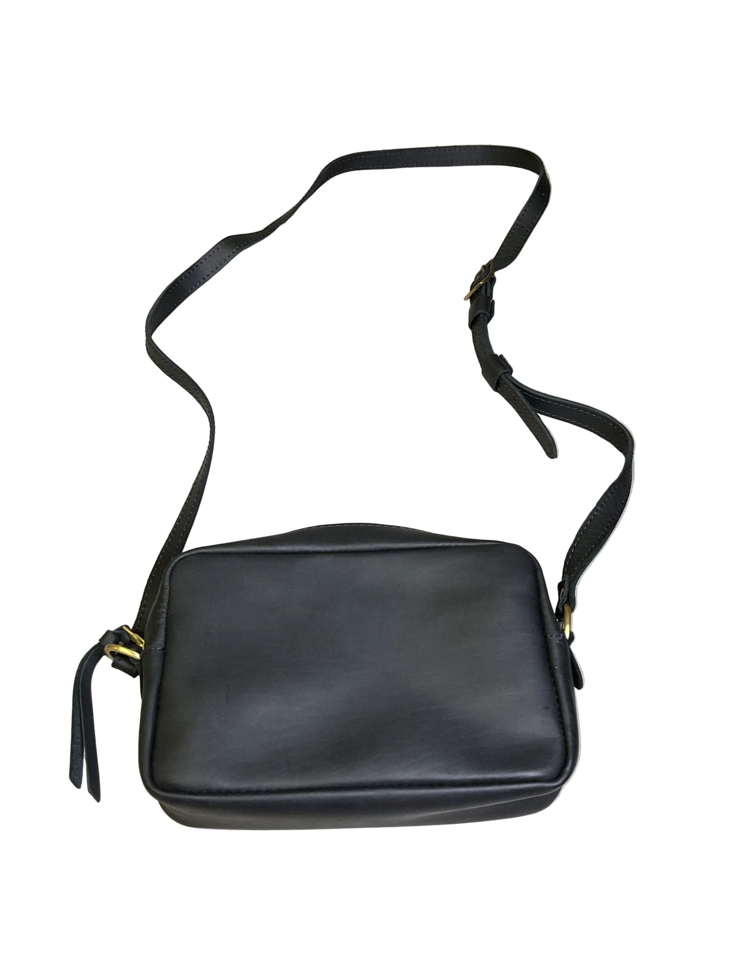 Crossbody Leather By Portland Leather In Black, Size:Medium