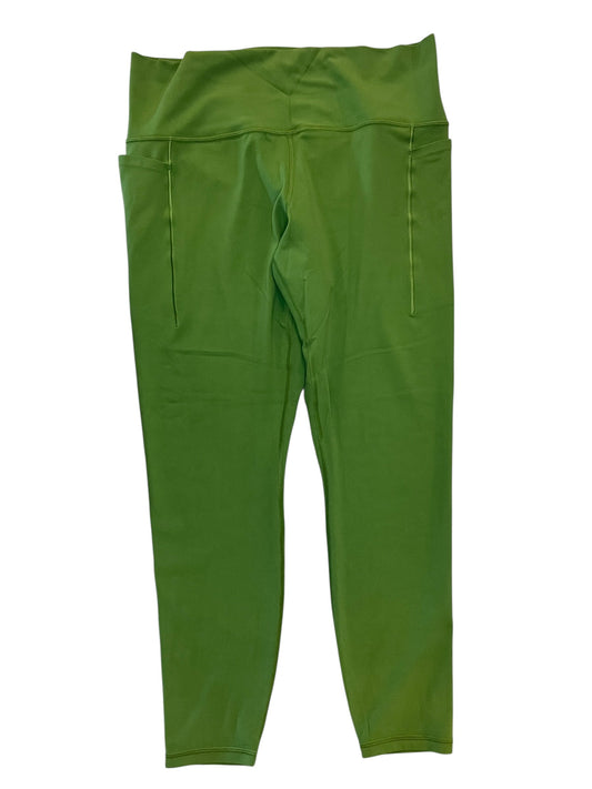 Athletic Leggings By Athleta In Green, Size:Xl
