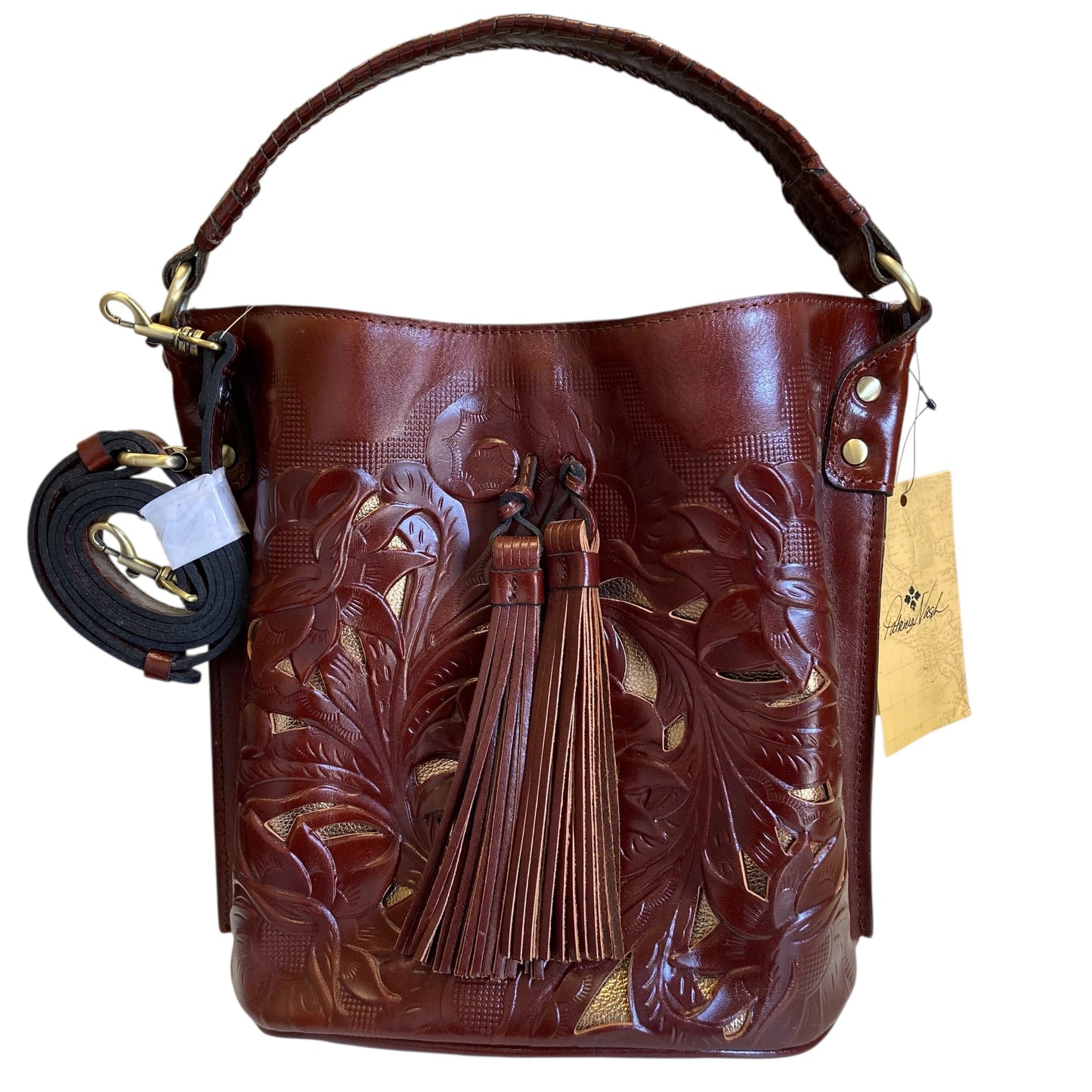 Handbag Designer By Patricia Nash In Brown, Size:Large