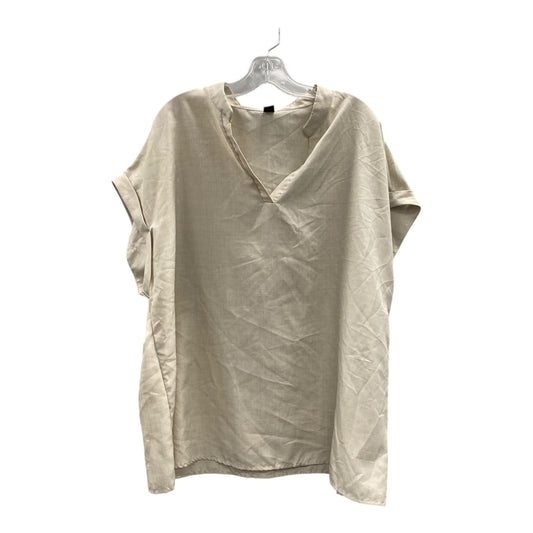 Top Ss By Shein In Tan, Size:3X