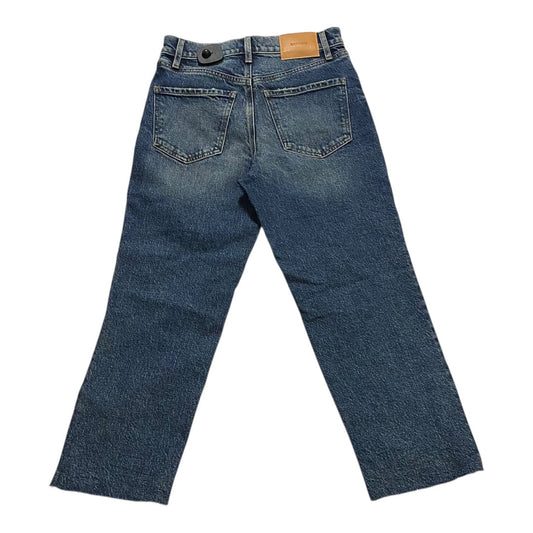 Jeans Cropped By Express In Blue Denim, Size:0