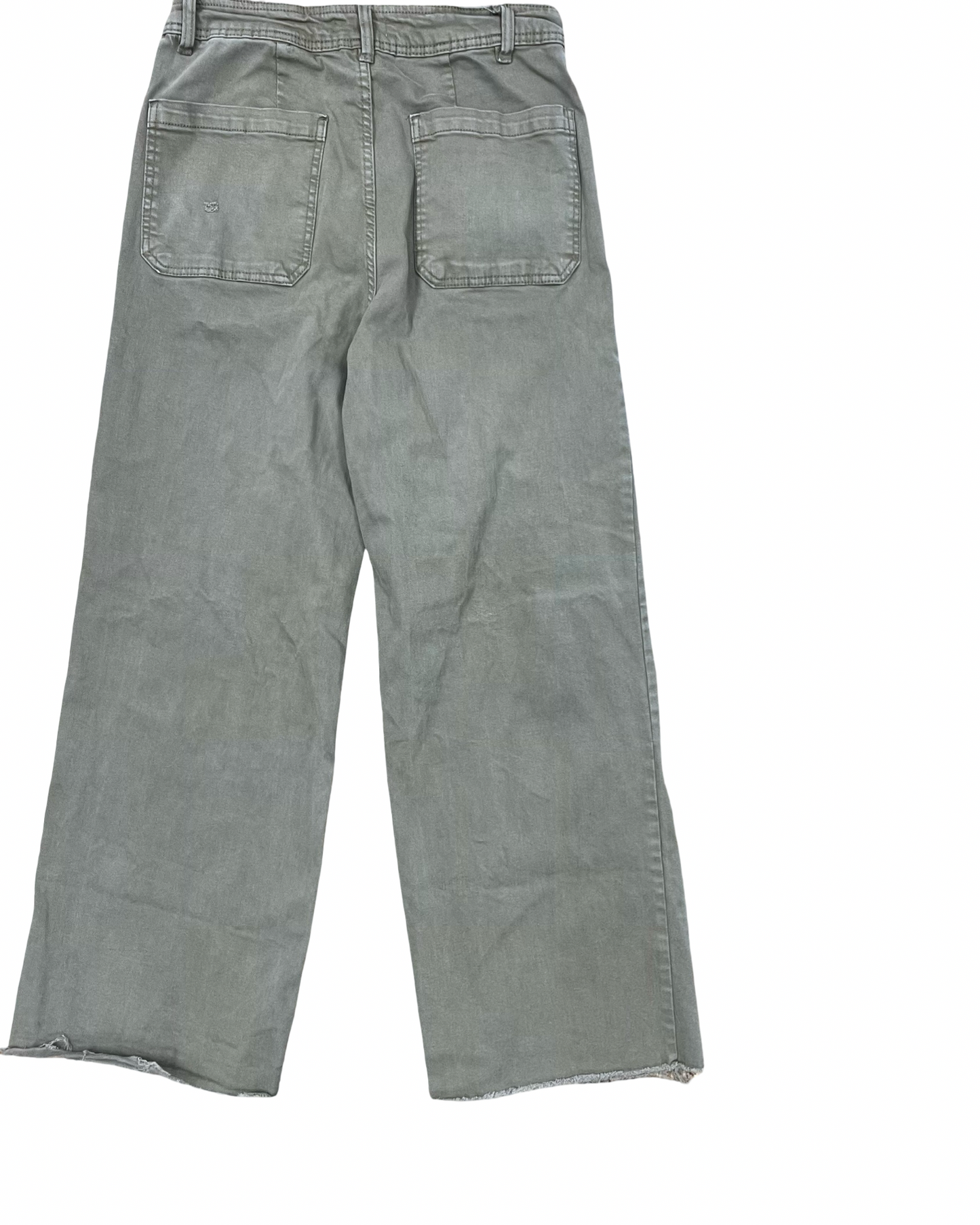 Pants Wide Leg By Oat In Green, Size:10