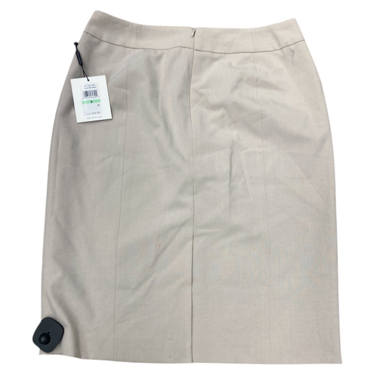 Skirt Midi By Calvin Klein In Tan, Size:8