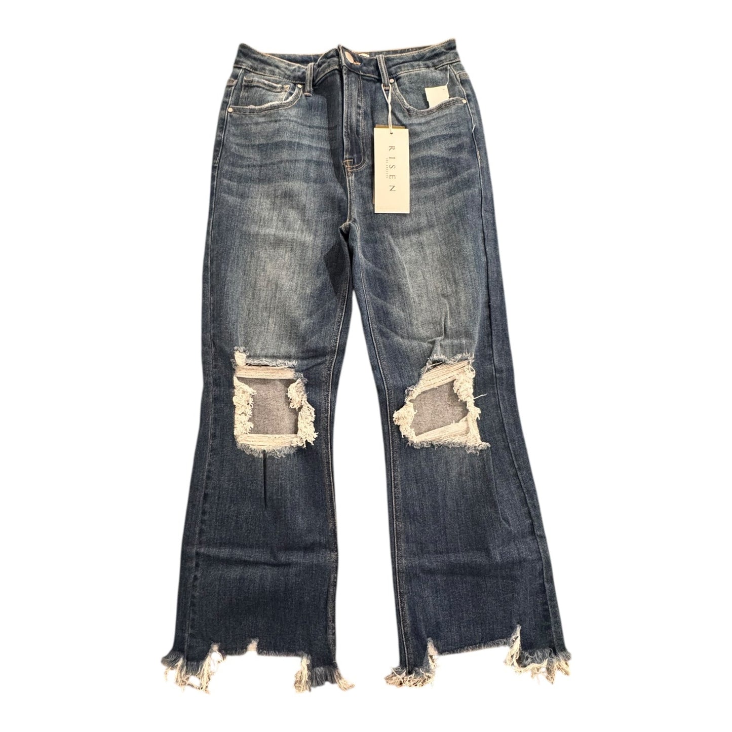 Jeans Wide Leg By Risen In Blue Denim, Size:10