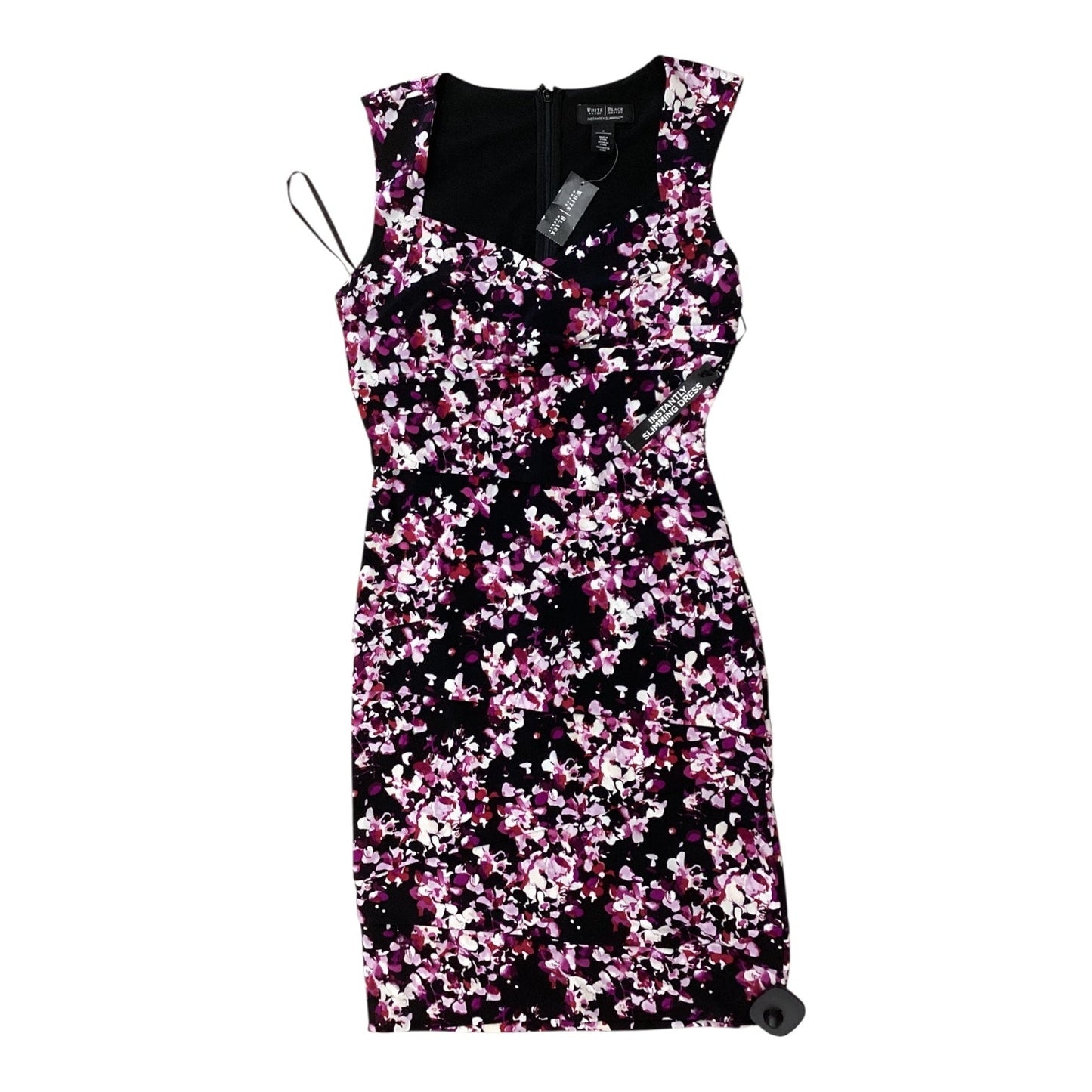Dress Casual Short By White House Black Market In Black & Purple, Size:S