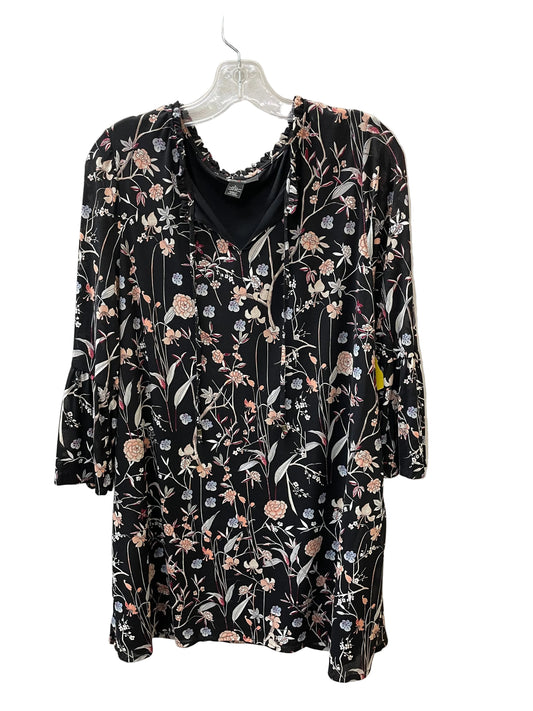 Dress Casual Short By Style And Company In Floral Print, Size:L