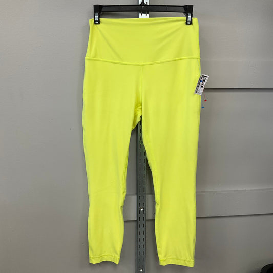 ATHLETIC LEGGINGS by LULULEMON In YELLOW, Size: 8