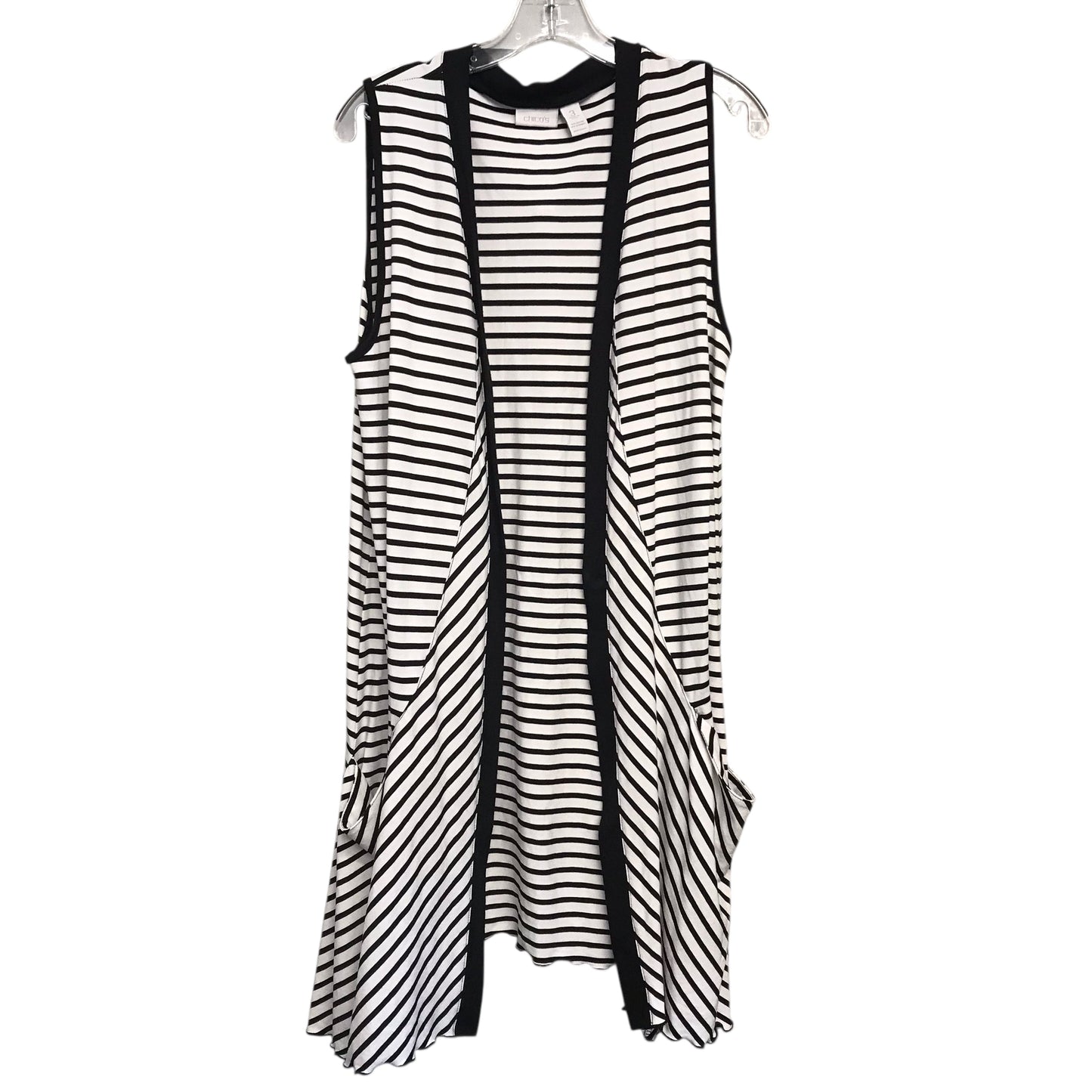 Vest Other By Chicos In Striped Pattern, Size:Xl