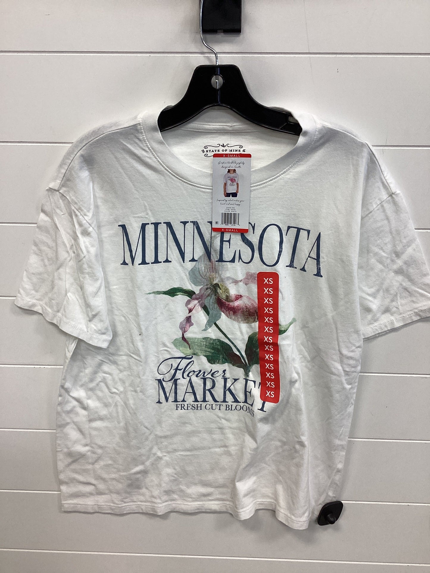 Top Ss By State Of Mine In White, Size:Xs