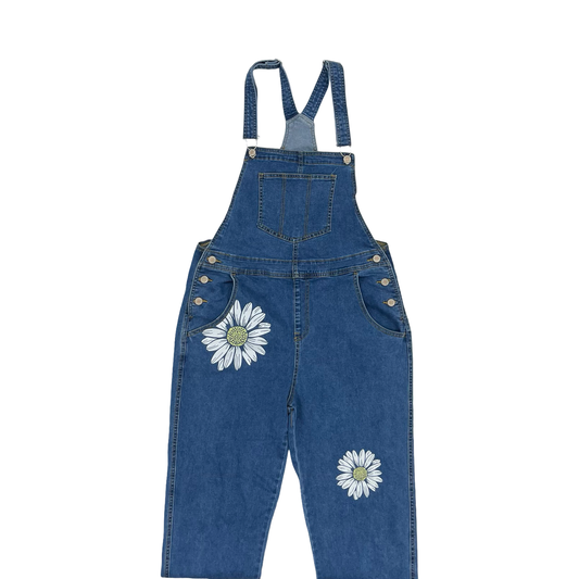Overalls By Clothes Mentor In Blue Denim, Size:M