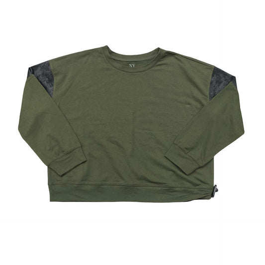 Top Ls By New York And Co In Black & Green, Size:Xl