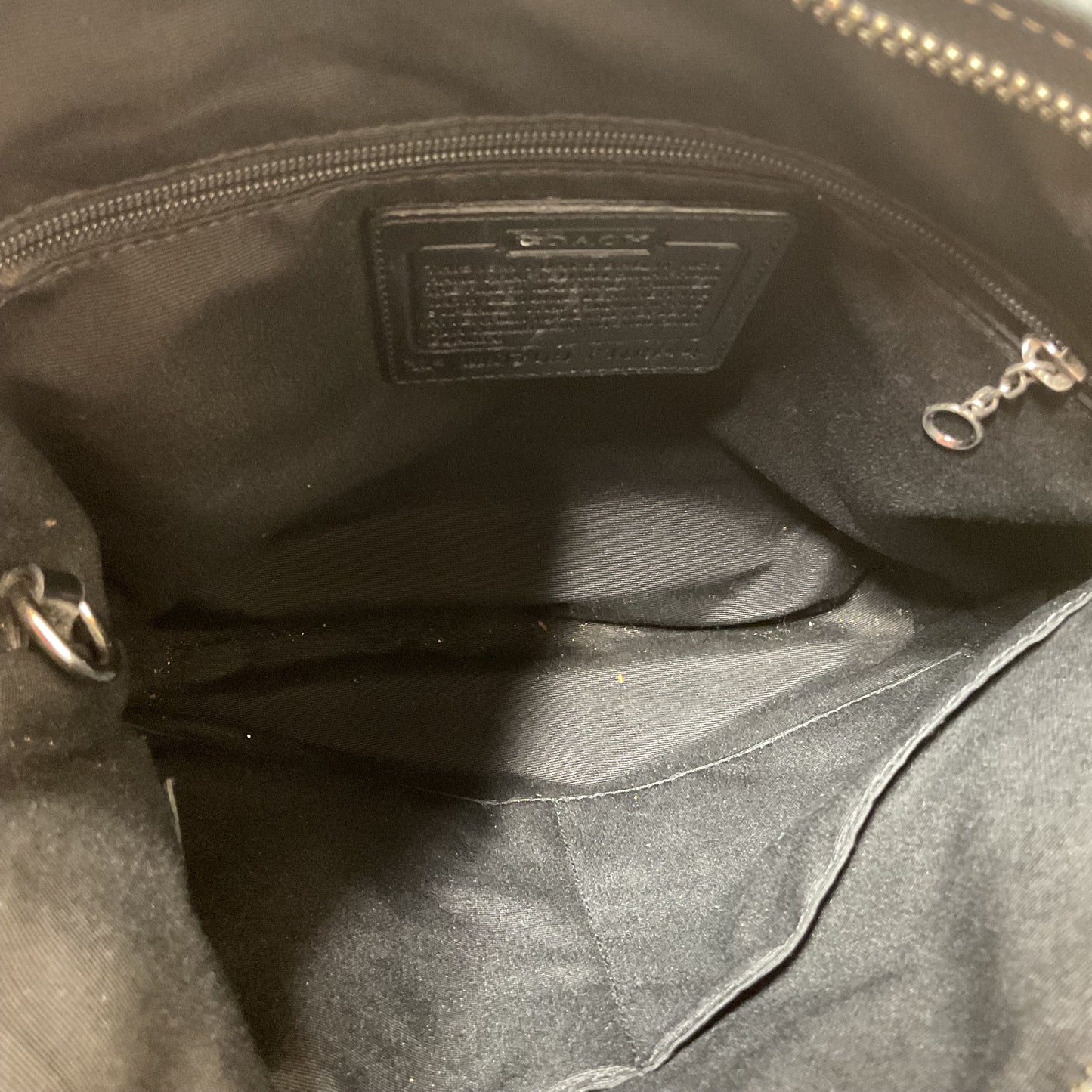 Crossbody Designer By Coach In Black & Grey, Size:Medium