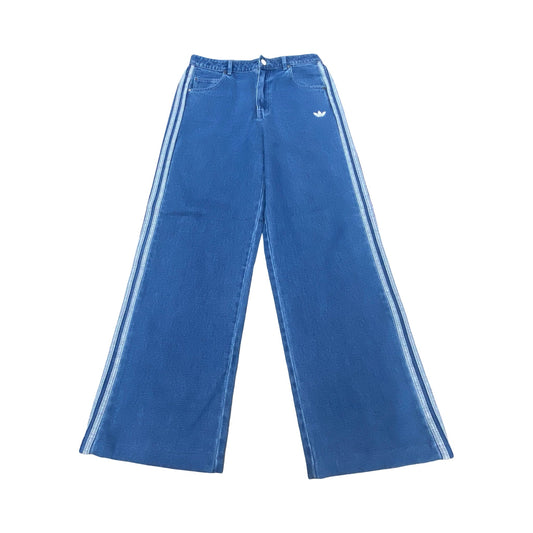 Jeans Wide Leg By Adidas In Blue, Size:6