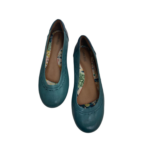 Shoes Flats By Cobb Hill In Teal, Size:6.5