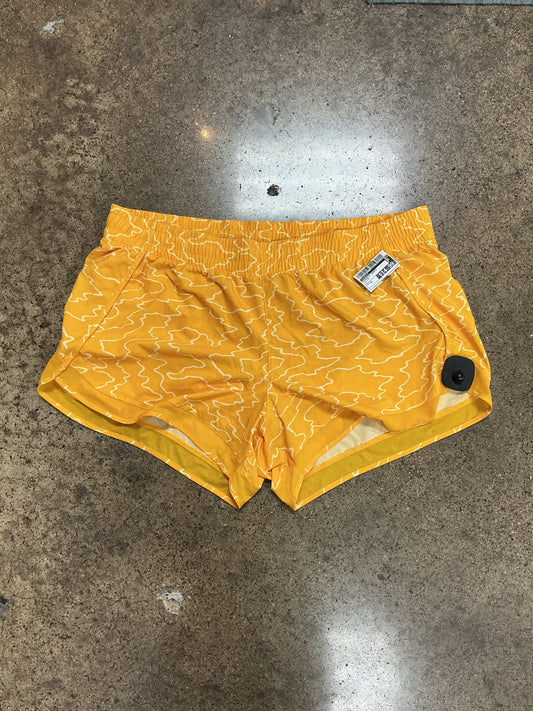 Athletic Shorts By Athleta In Yellow, Size:Xl