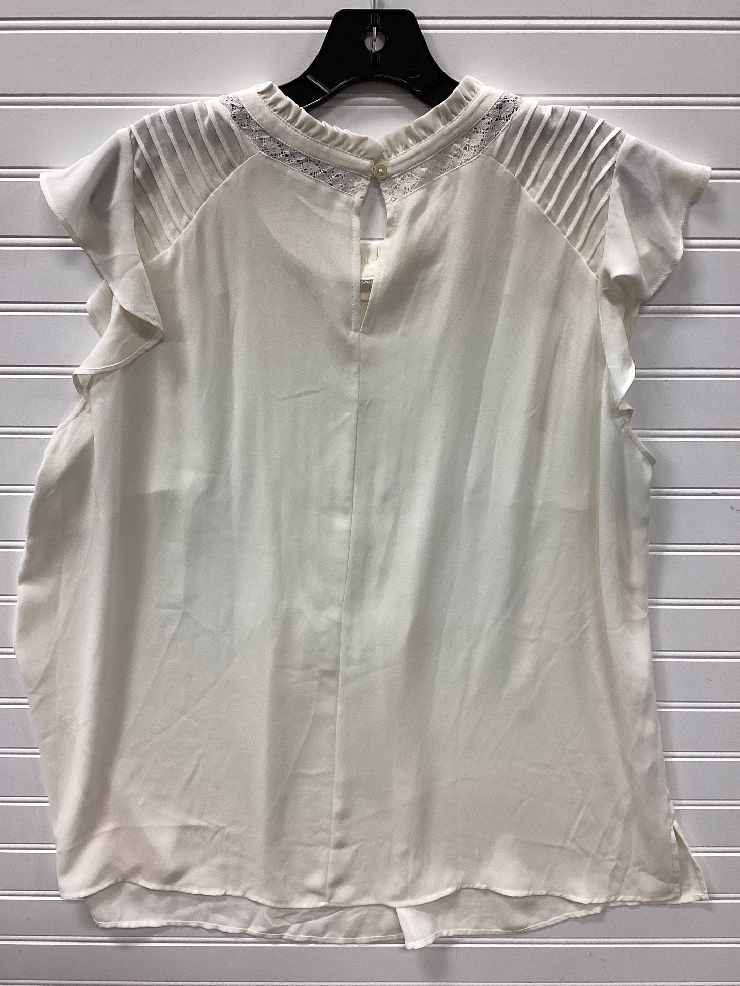 Top Sleeveless By Loft In Cream, Size:Xl