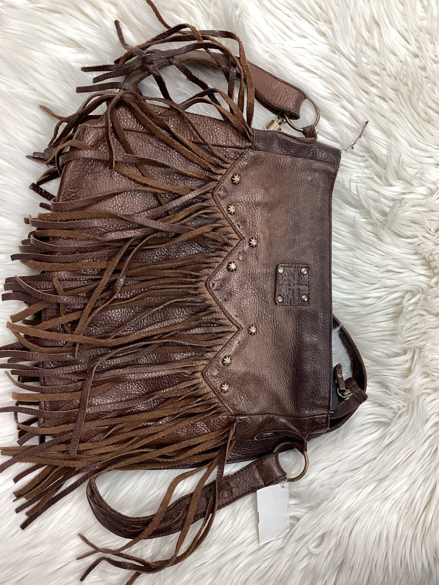 Crossbody Leather By Cmc In Brown, Size:Medium