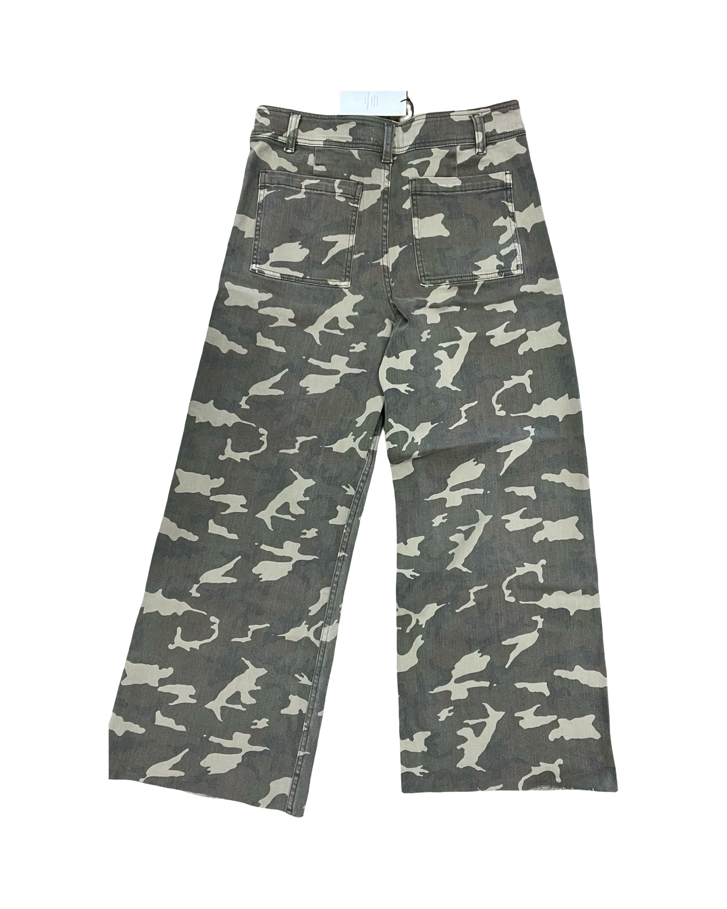 Jeans Wide Leg By Miou Muse In Camouflage Print, Size:L