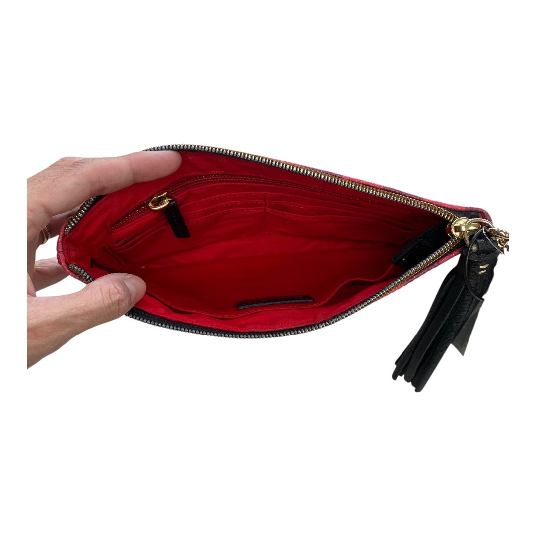 Wristlet Designer By Dooney And Bourke In Black & Red, Size:Large