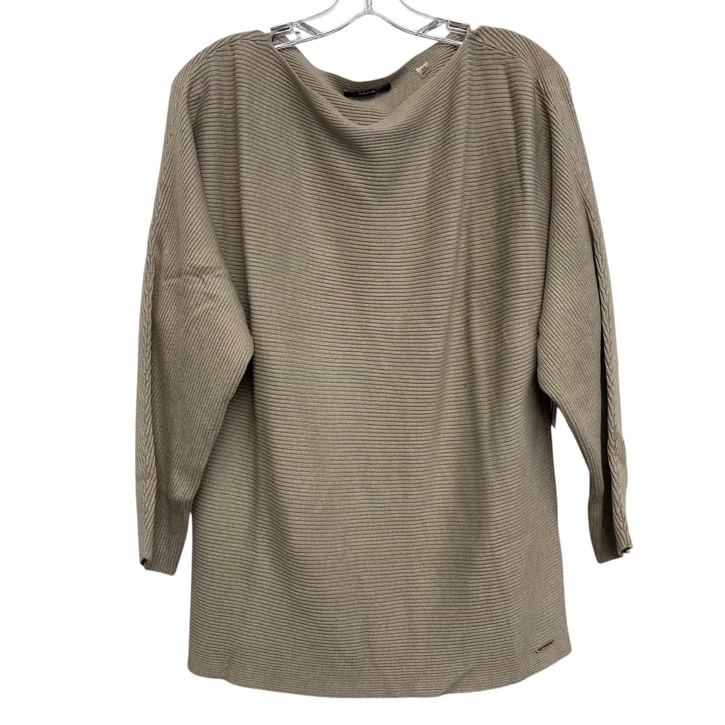 Sweater By Tahari In Taupe, Size:M