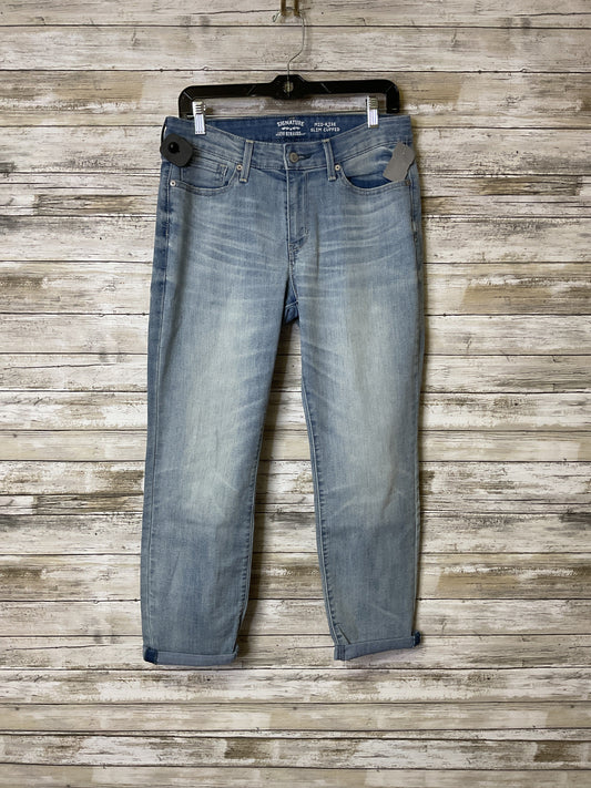 Jeans Straight By Levis In Blue Denim, Size:10