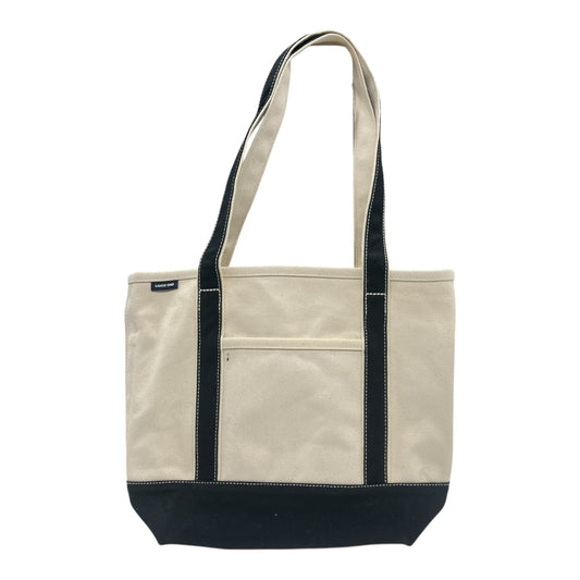 Tote By Lands End In Black & Cream, Size:Medium