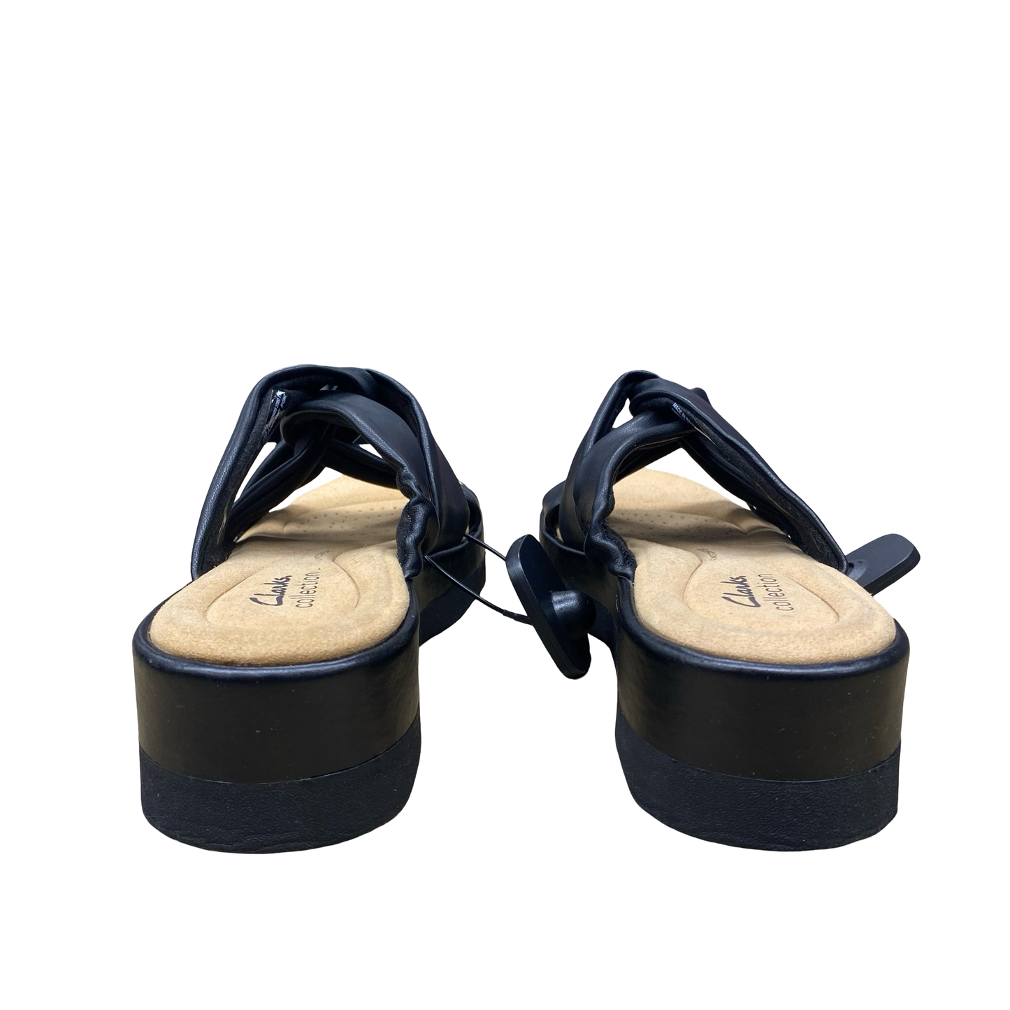 Sandals Heels Wedge By Clarks In Black, Size:9