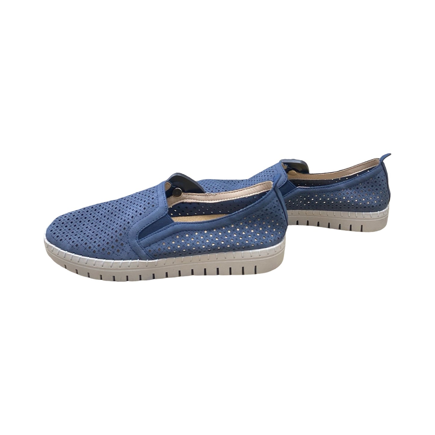Shoes Flats By Casey Street In Navy, Size:7.5