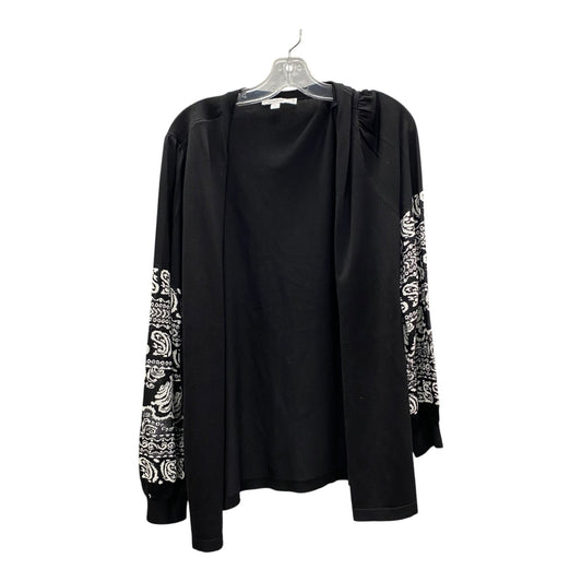 Sweater Cardigan By Chicos In Black, Size:Xl