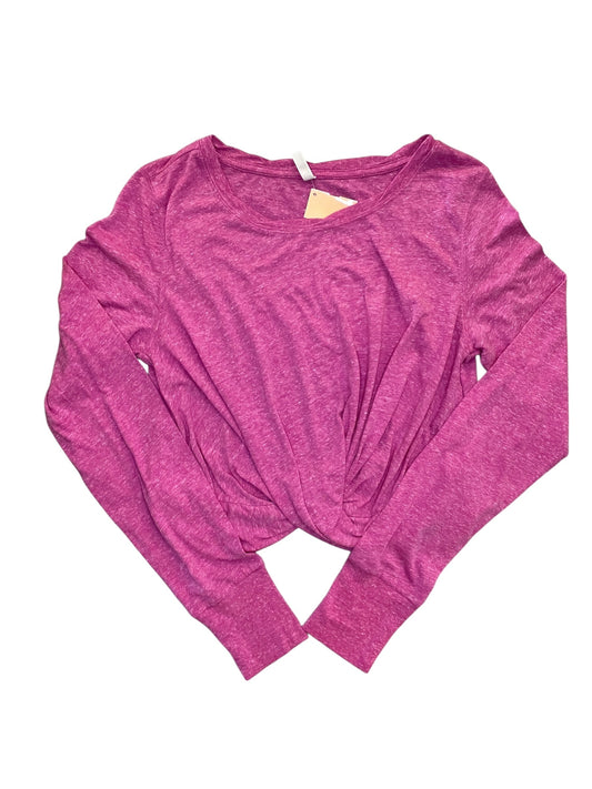 Athletic Top Ls Crewneck By Free People In Pink, Size:L