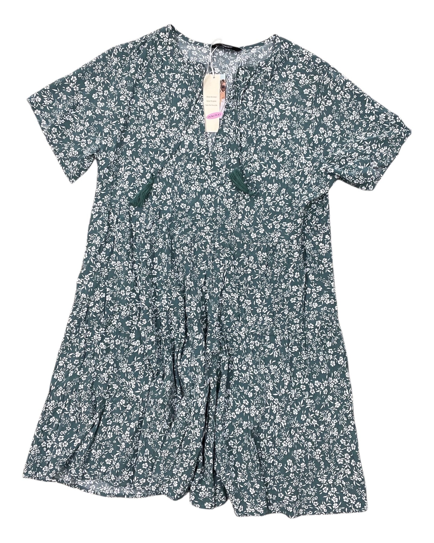 Dress Work By Dokotoo In Green & White, Size:Xl