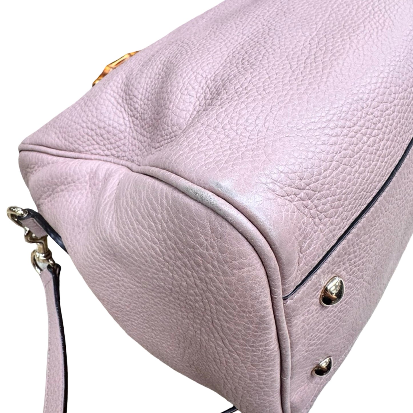 Handbag Luxury Designer By Gucci In Pink, Size:Medium