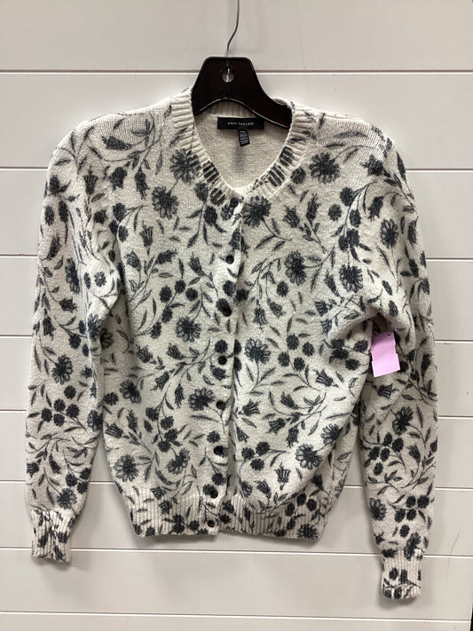 Sweater Cardigan By Ann Taylor In White, Size:Xs