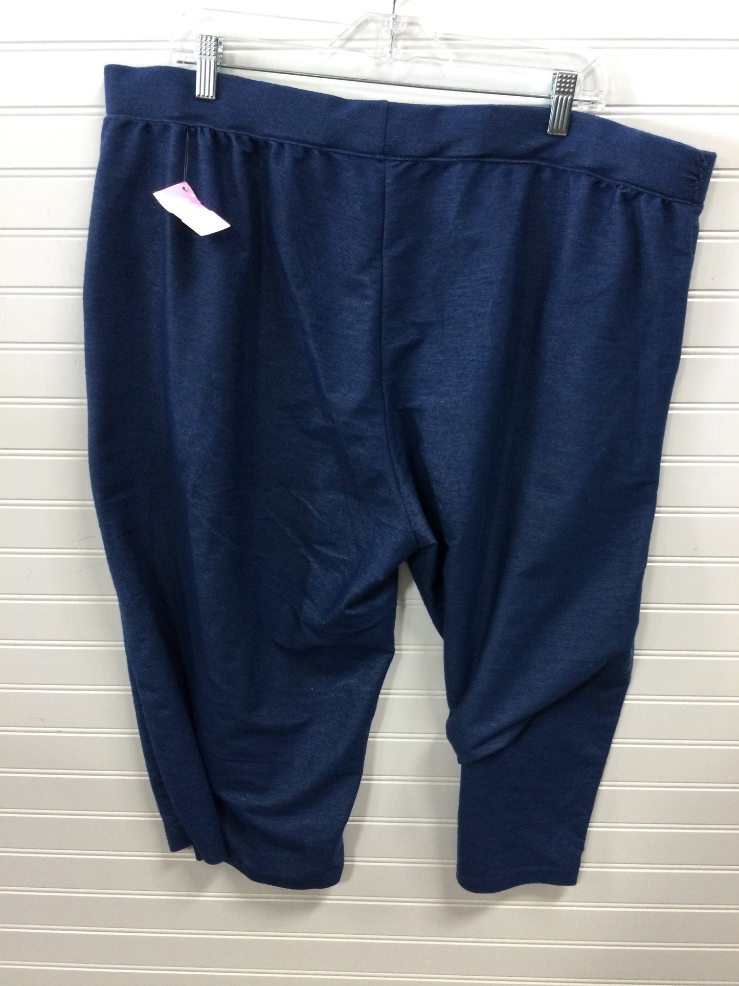 Capris By Cmc In Blue, Size:3X