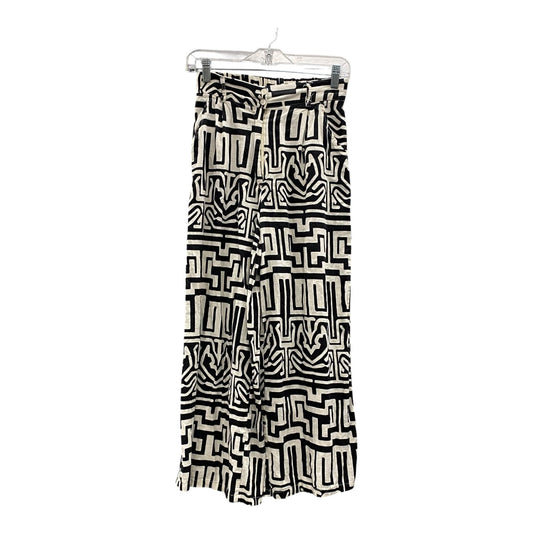 Pants Lounge By Rachel Zoe In Black & Cream, Size:4