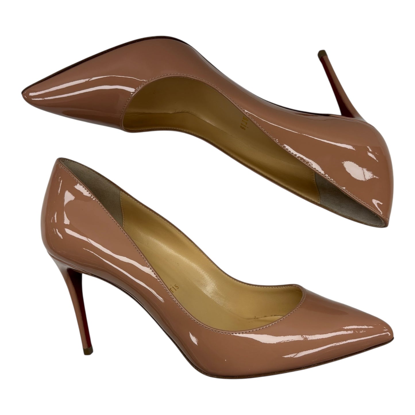 Shoes Luxury Designer By Christian Louboutin In Tan, Size:6.5